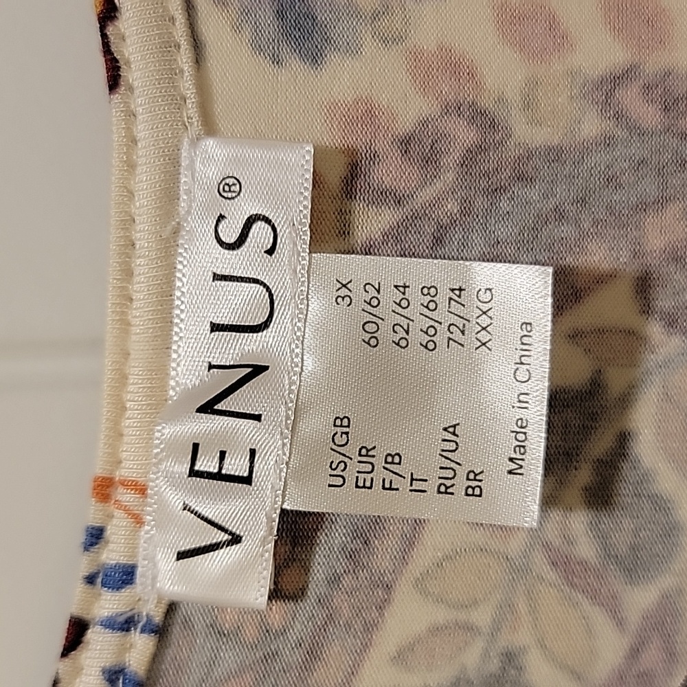 VENUS Paisley Long Bell Sleeve Dress Size 3XL - Picture 3 of 10